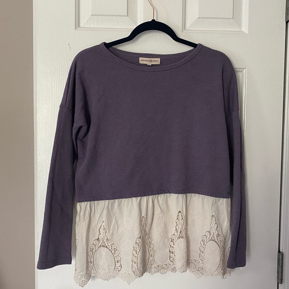Layered style purple sweater altar’d state small - Picture 3 of 11